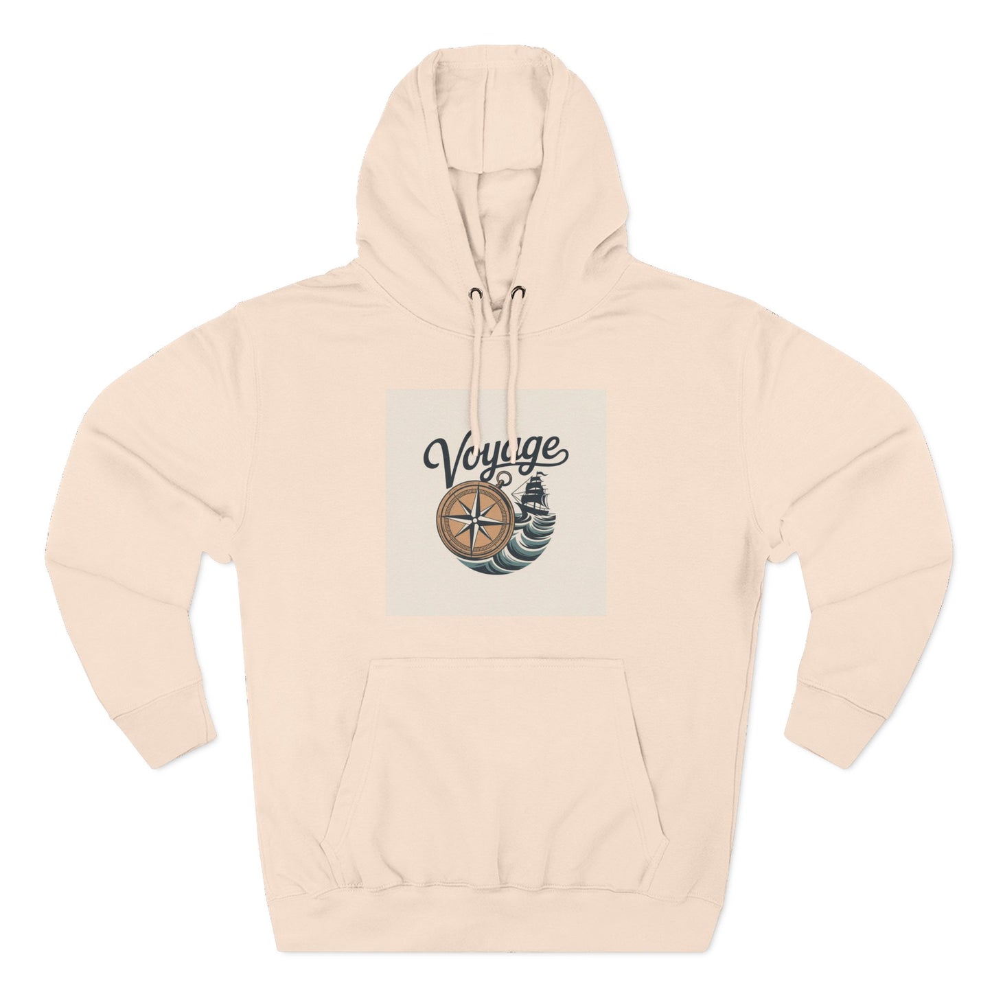 Voyage Compass Hoodie — Nautical Travel Graphic Pullover