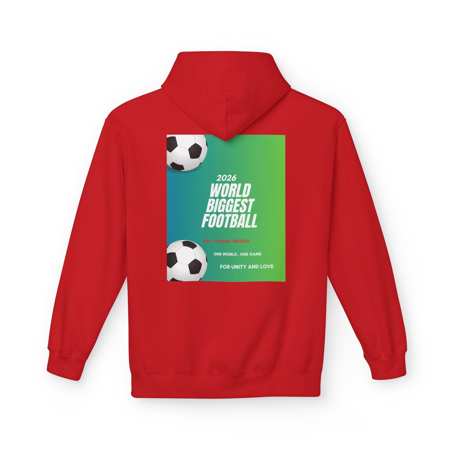 World Biggest Football 2026 Hoodie – Soccer Event Poster Design