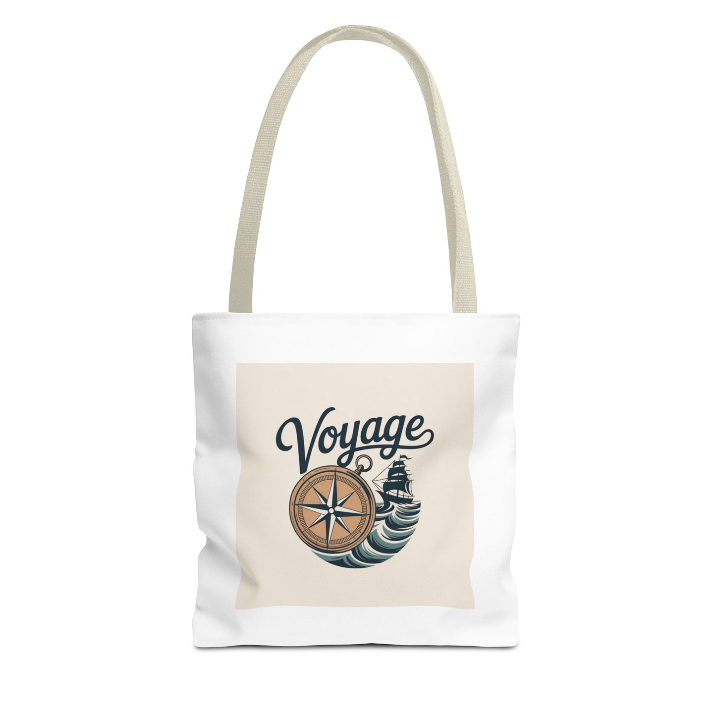 Voyage Compass Tote Bag – Nautical Travel Canvas Tote