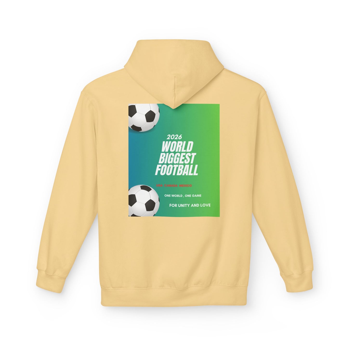 World Biggest Football 2026 Hoodie – Soccer Event Poster Design