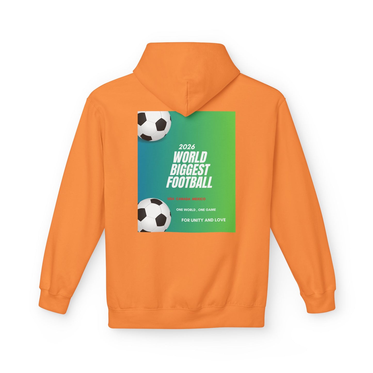 World Biggest Football 2026 Hoodie – Soccer Event Poster Design