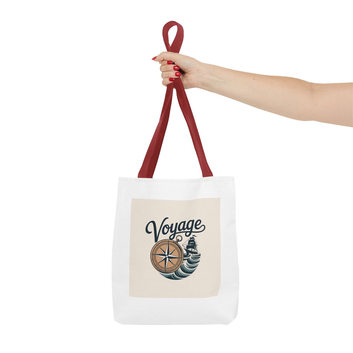 Voyage Compass Tote Bag – Nautical Travel Canvas Tote