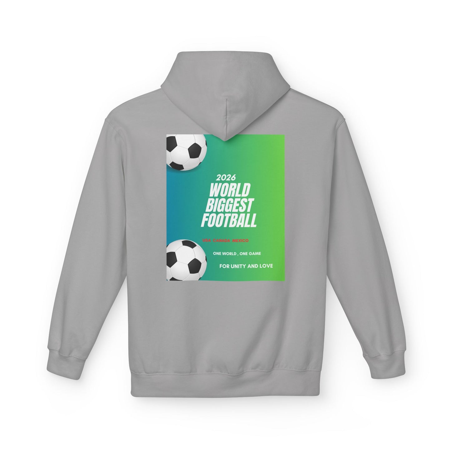 World Biggest Football 2026 Hoodie – Soccer Event Poster Design