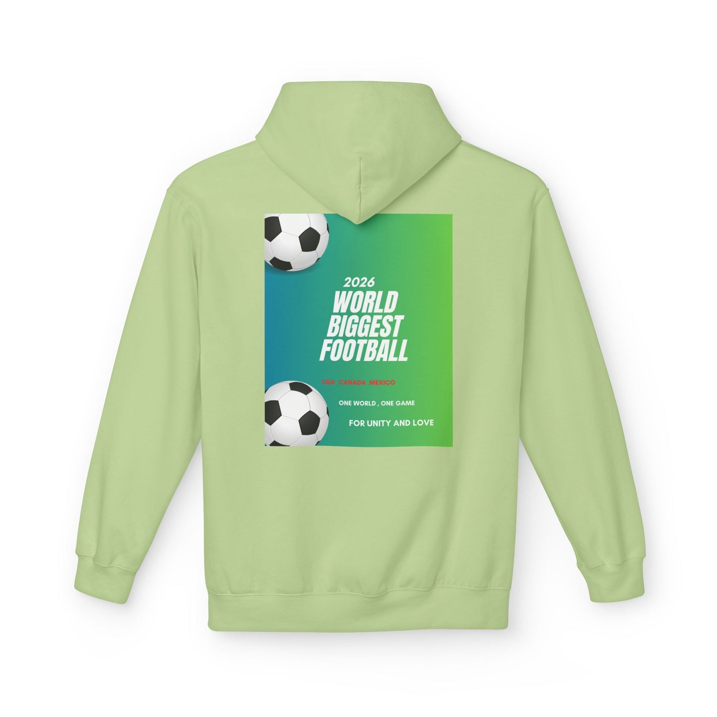 World Biggest Football 2026 Hoodie – Soccer Event Poster Design