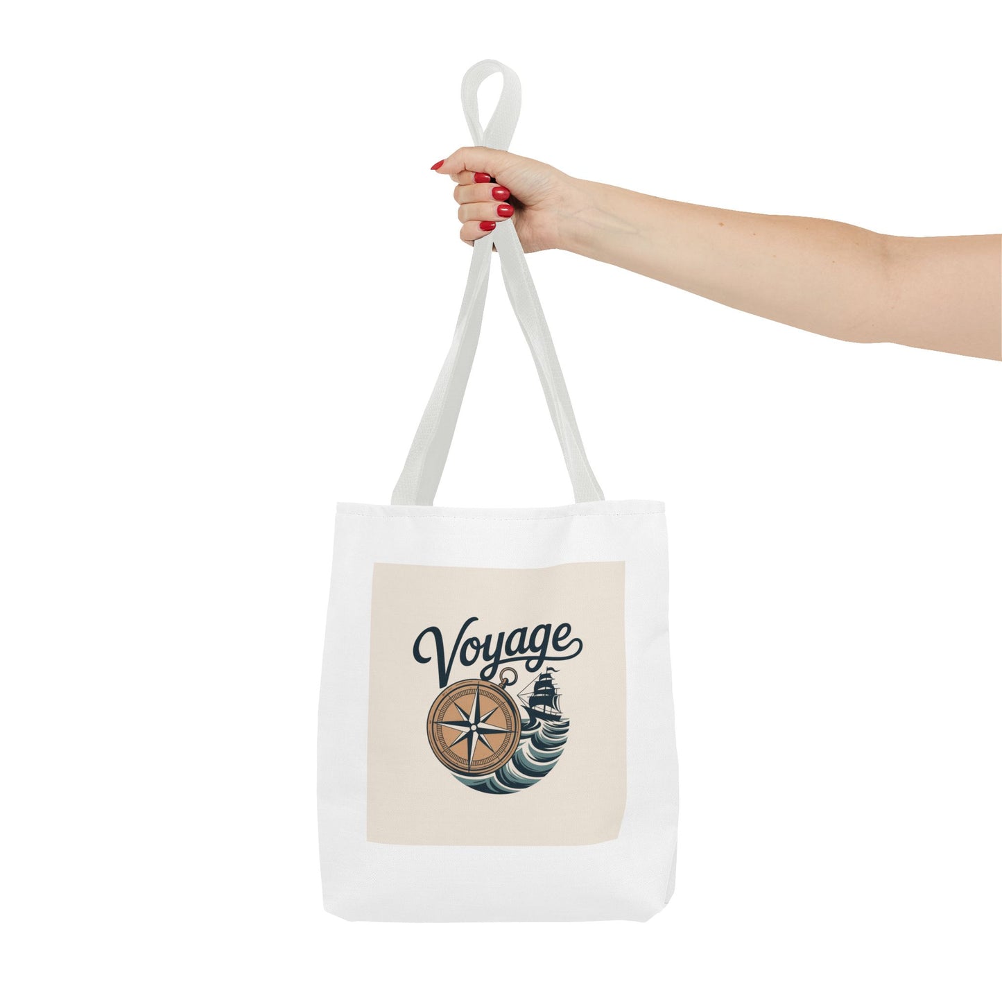 Voyage Compass Tote Bag – Nautical Travel Canvas Tote