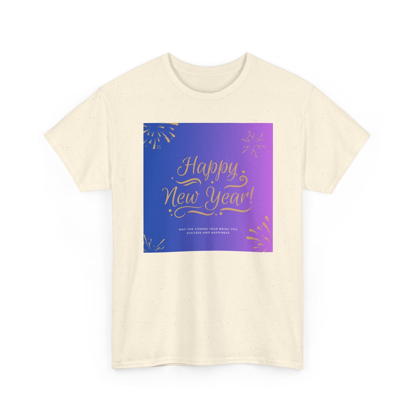 Happy New Year Tee — Festive Gradient Fireworks Holiday T‑Shirt
