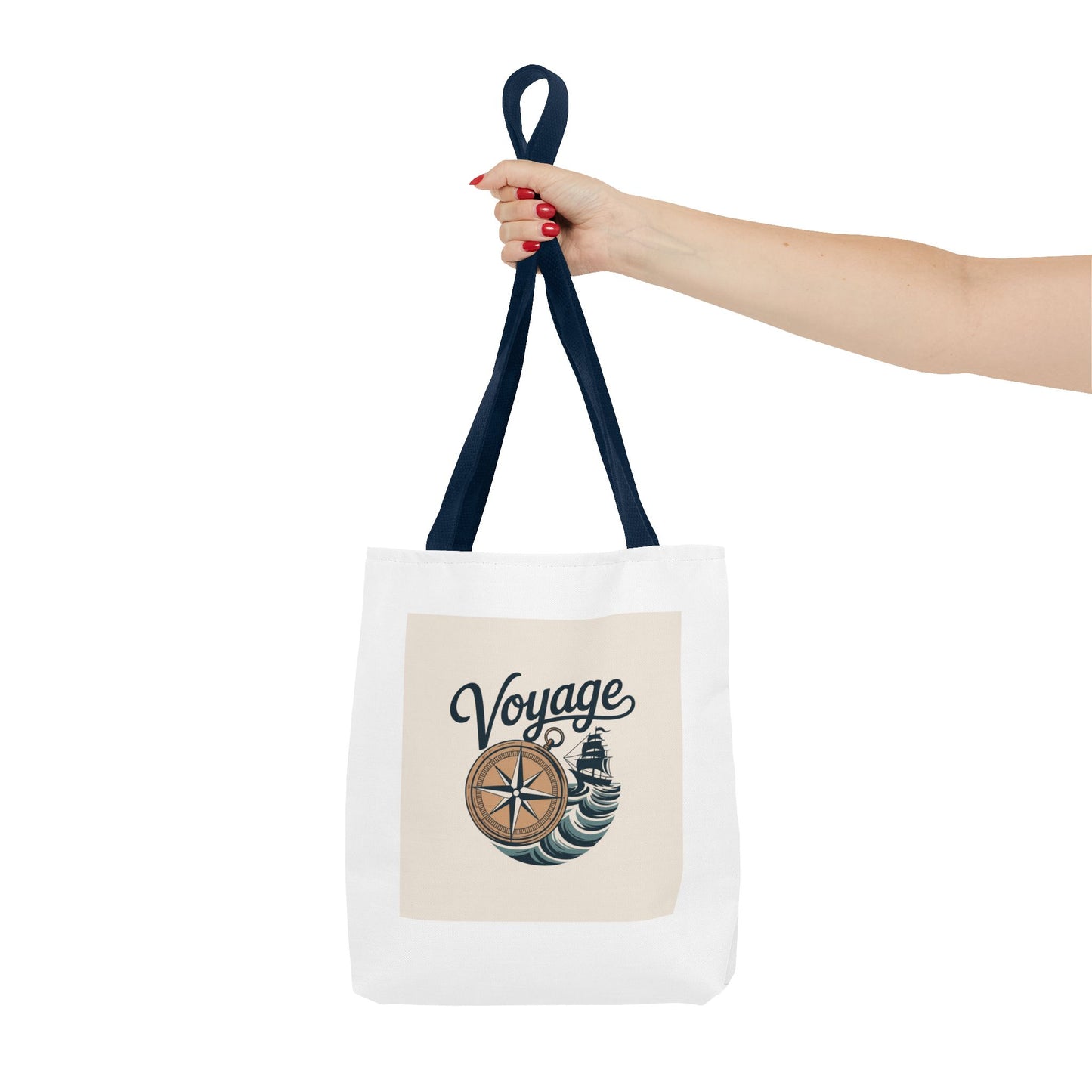 Voyage Compass Tote Bag – Nautical Travel Canvas Tote