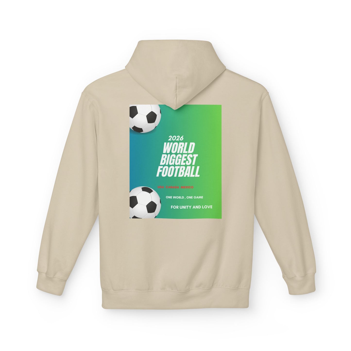 World Biggest Football 2026 Hoodie – Soccer Event Poster Design