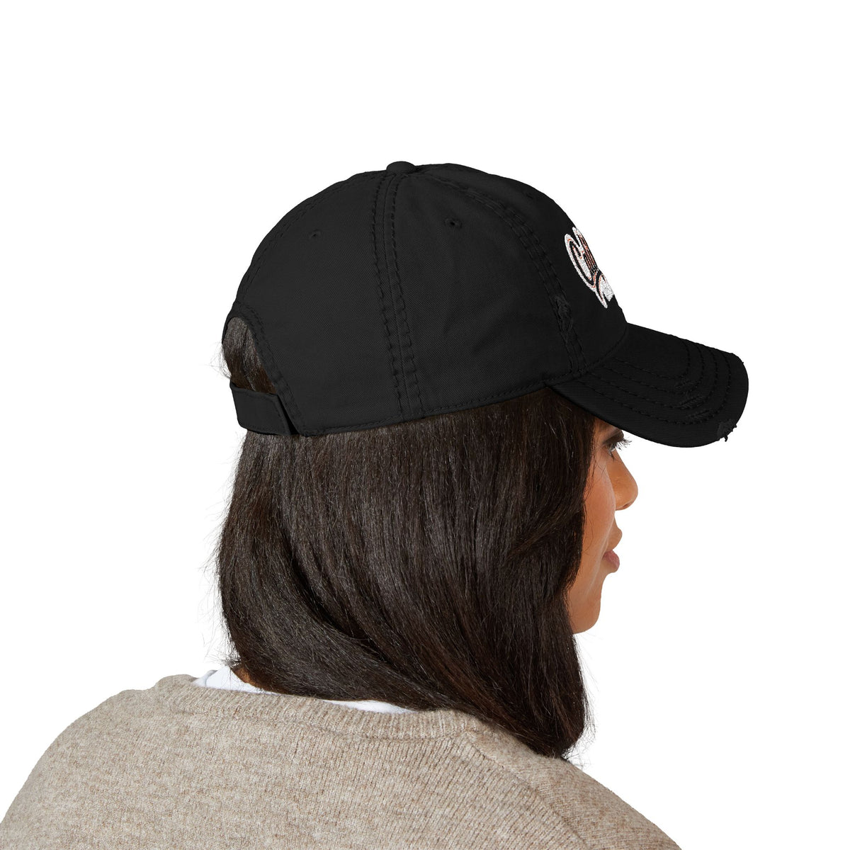 California Embroidered Distressed Dad Hat — Vintage Washed Baseball Cap