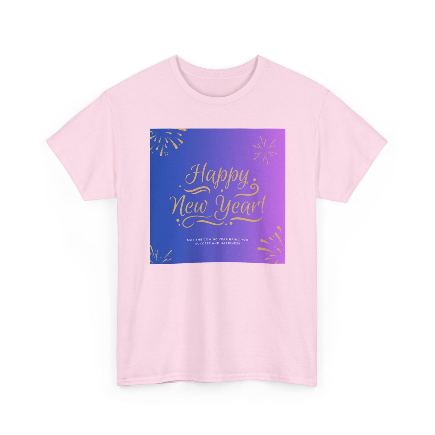 Happy New Year Tee — Festive Gradient Fireworks Holiday T‑Shirt