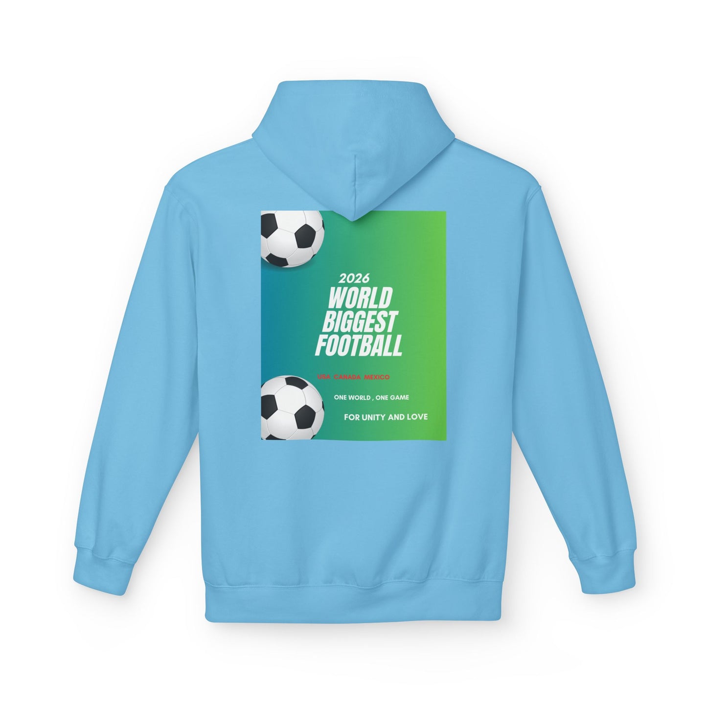 World Biggest Football 2026 Hoodie – Soccer Event Poster Design
