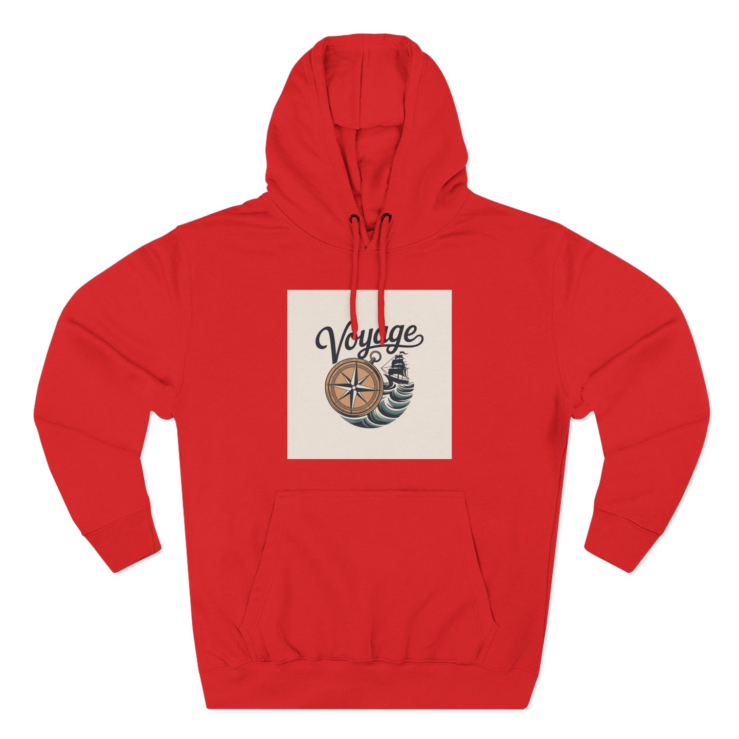 Voyage Compass Hoodie — Nautical Travel Graphic Pullover