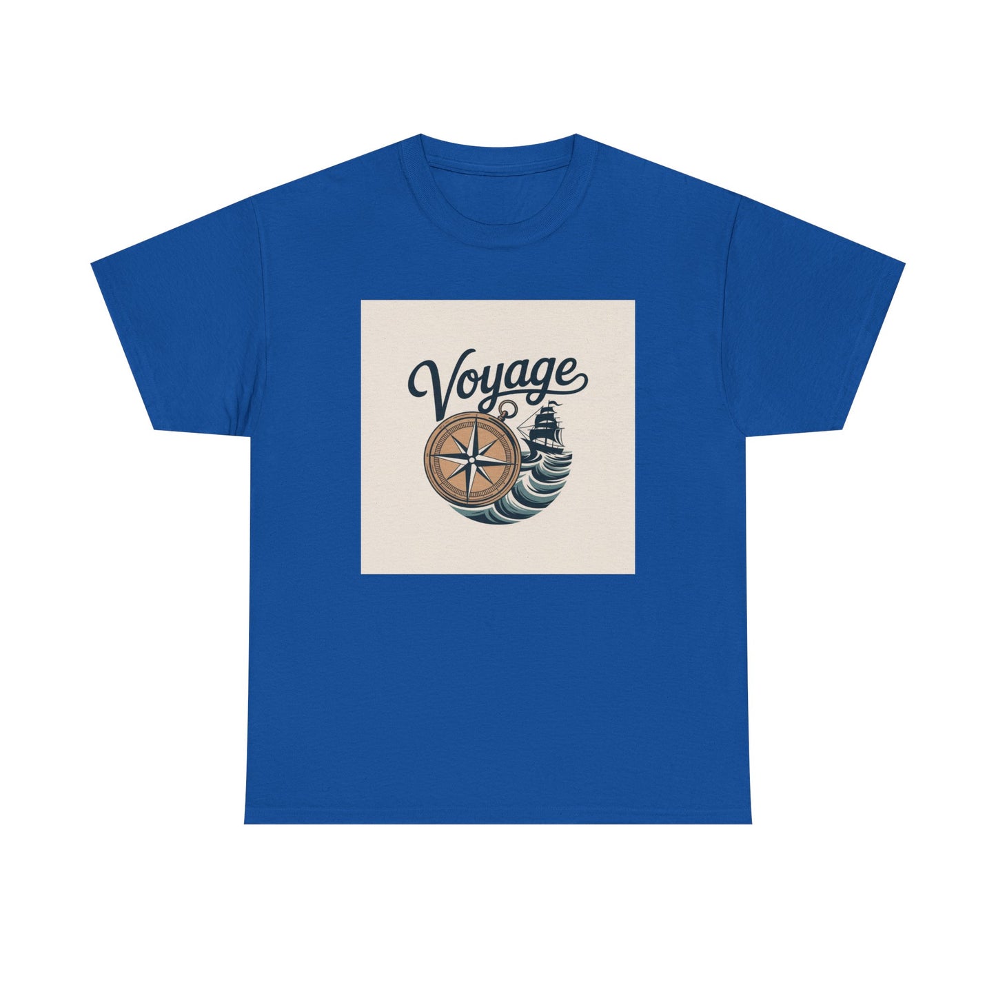 Voyage Nautical Compass T-Shirt — Adventure Beach Travel Graphic Tee