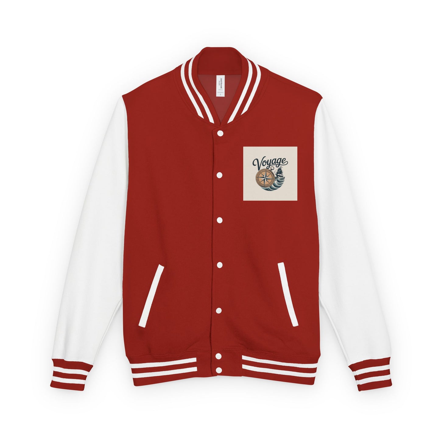 Letterman Jacket — 'Voyage' Nautical Shell Patch Varsity Jacket