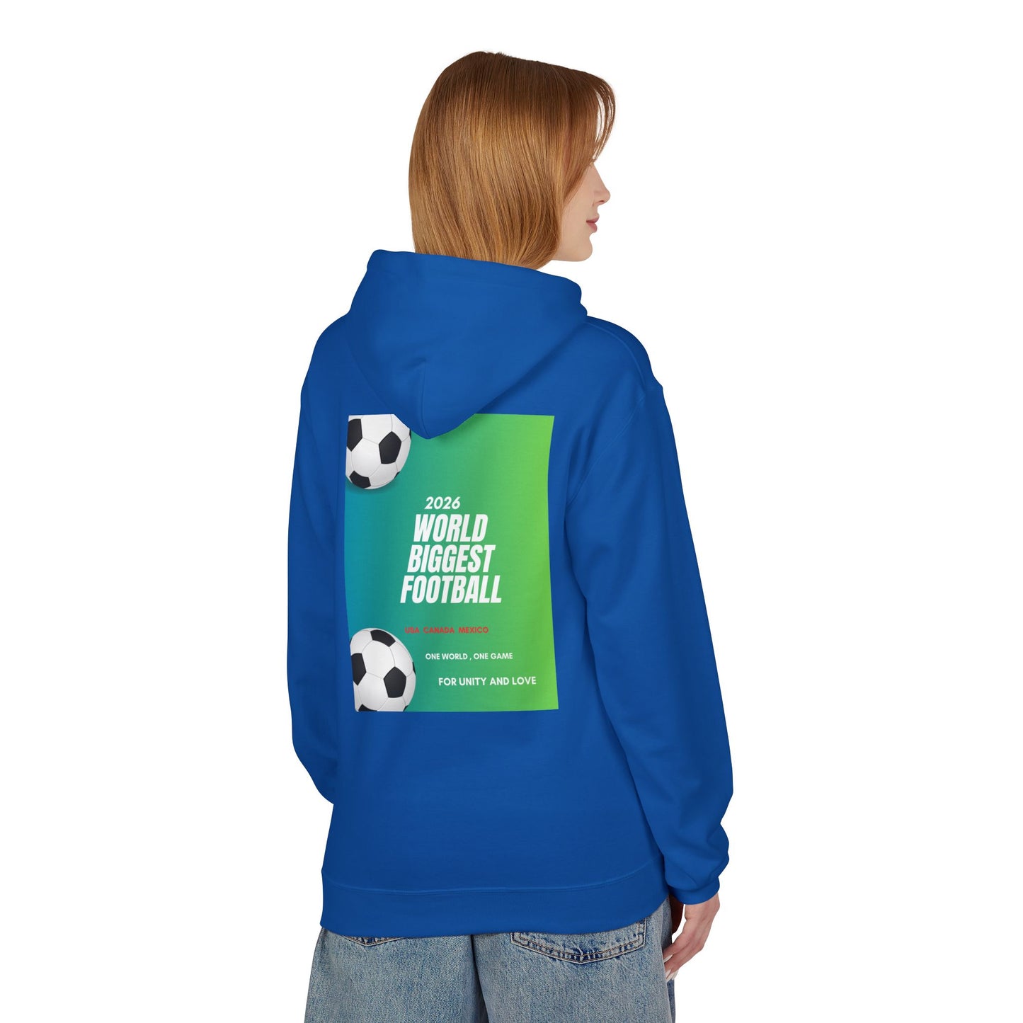 World Biggest Football 2026 Hoodie – Soccer Event Poster Design