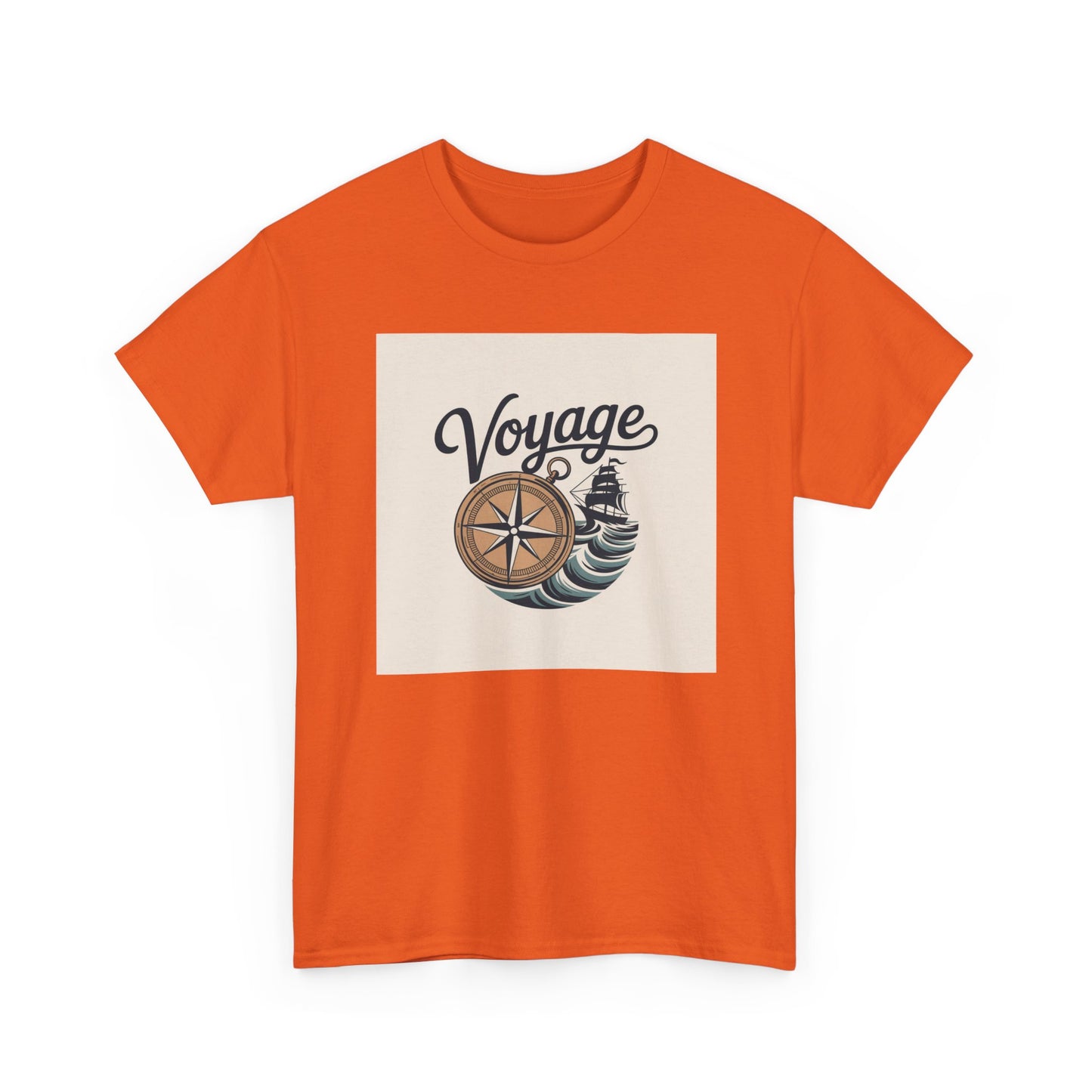 Voyage Nautical Compass T-Shirt — Adventure Beach Travel Graphic Tee