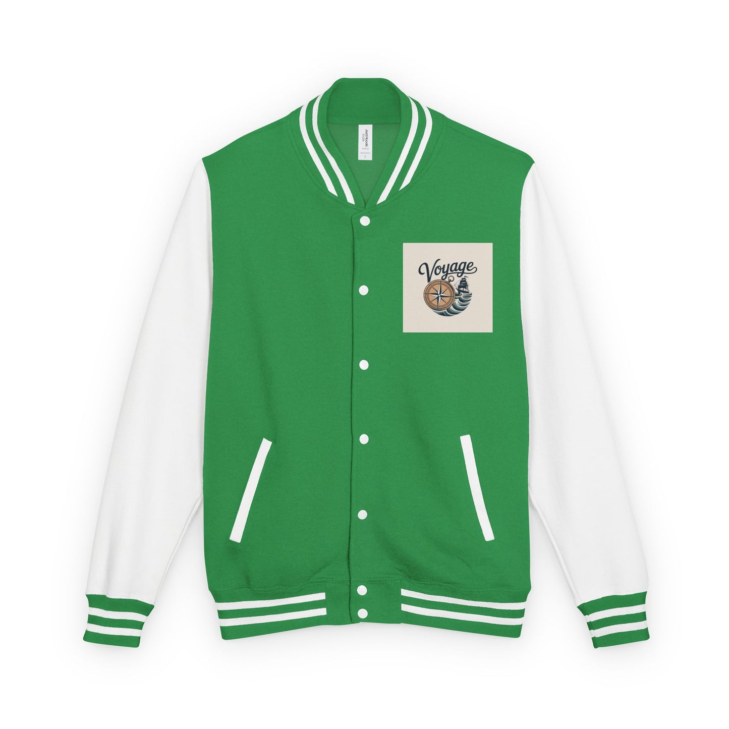 Letterman Jacket — 'Voyage' Nautical Shell Patch Varsity Jacket