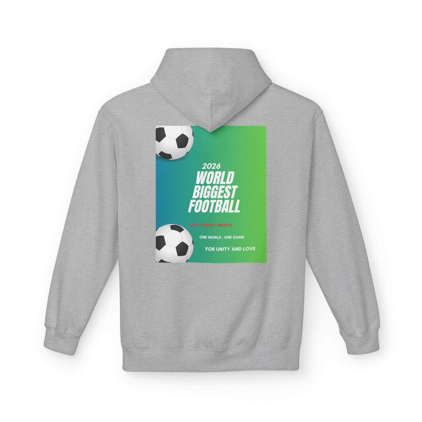 World Biggest Football 2026 Hoodie – Soccer Event Poster Design