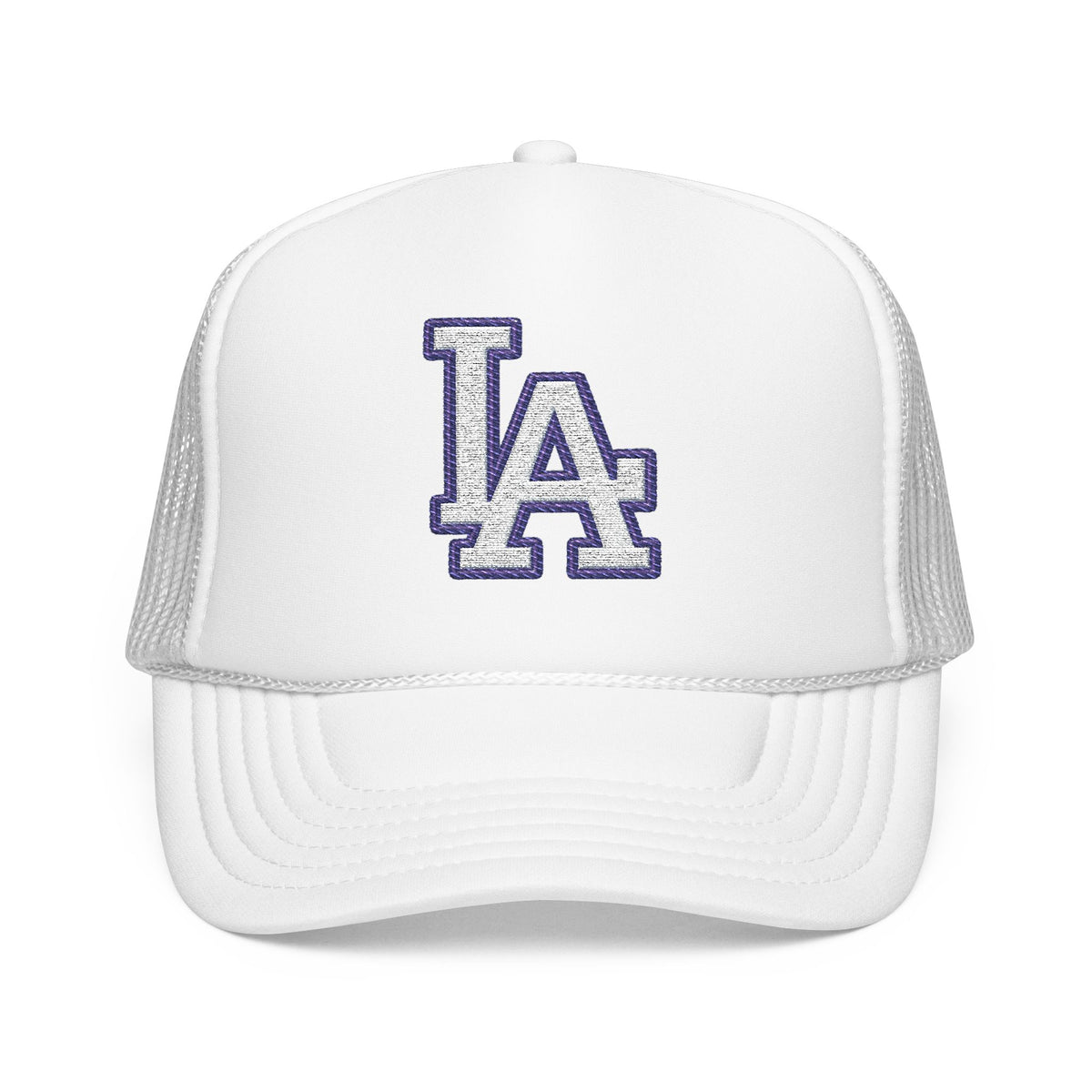 LA logo, Los Angeles California Design, City pride graphic, Varsity style hat cap, T-shirt hoodie POD