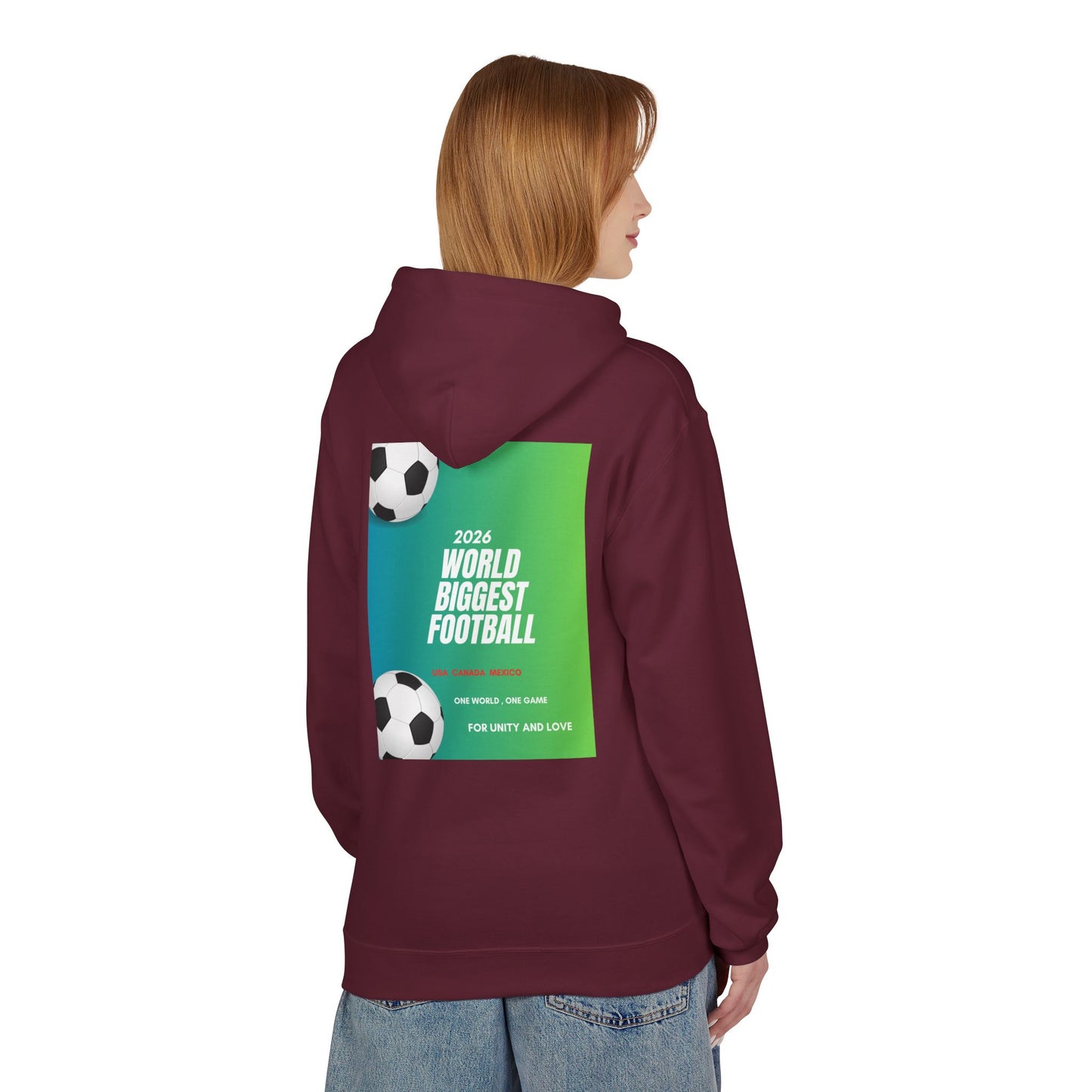 World Biggest Football 2026 Hoodie – Soccer Event Poster Design