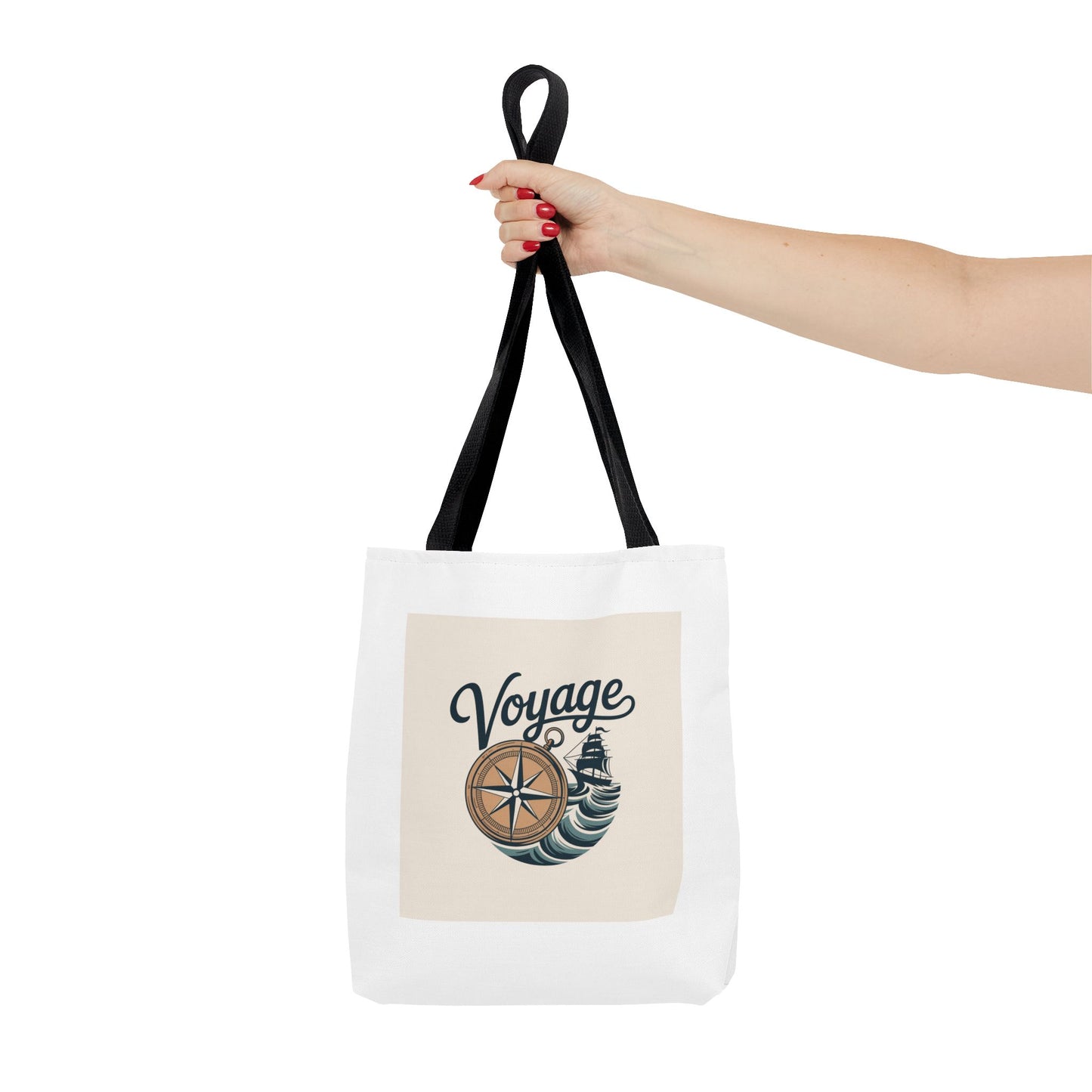 Voyage Compass Tote Bag – Nautical Travel Canvas Tote