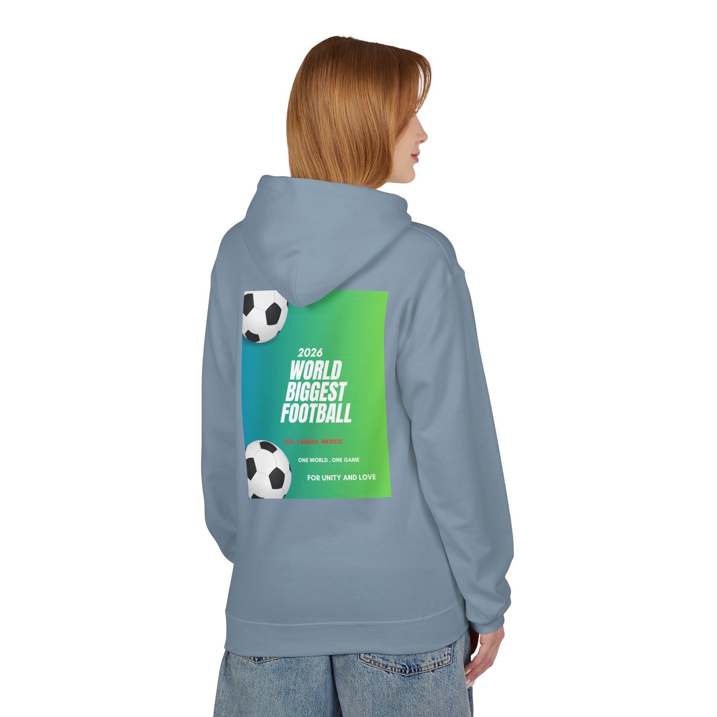 World Biggest Football 2026 Hoodie – Soccer Event Poster Design