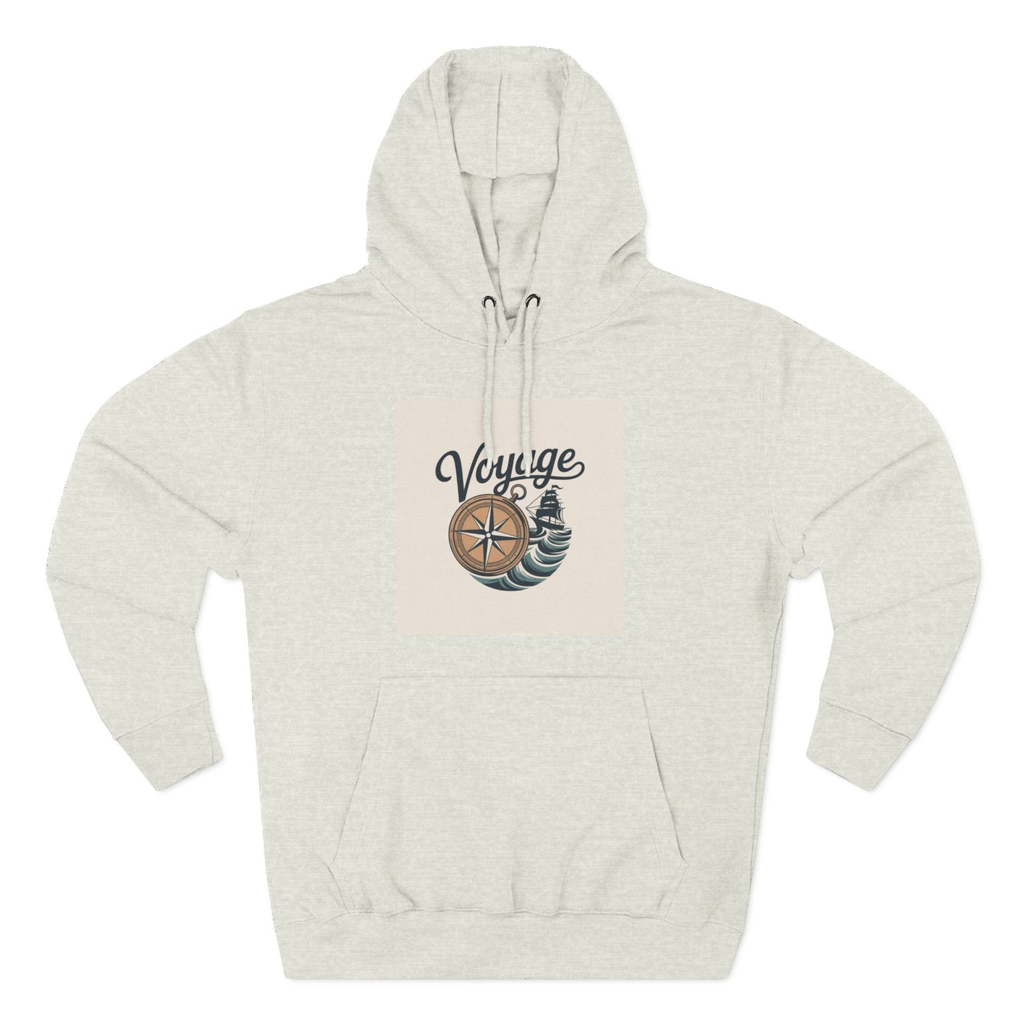 Voyage Compass Hoodie — Nautical Travel Graphic Pullover