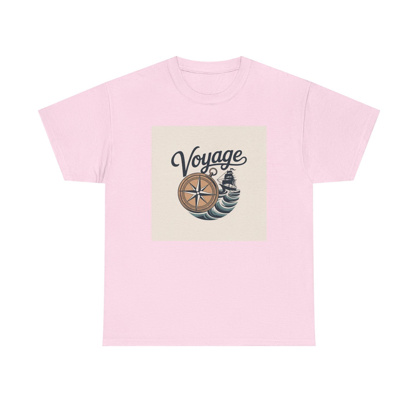 Voyage Nautical Compass T-Shirt — Adventure Beach Travel Graphic Tee