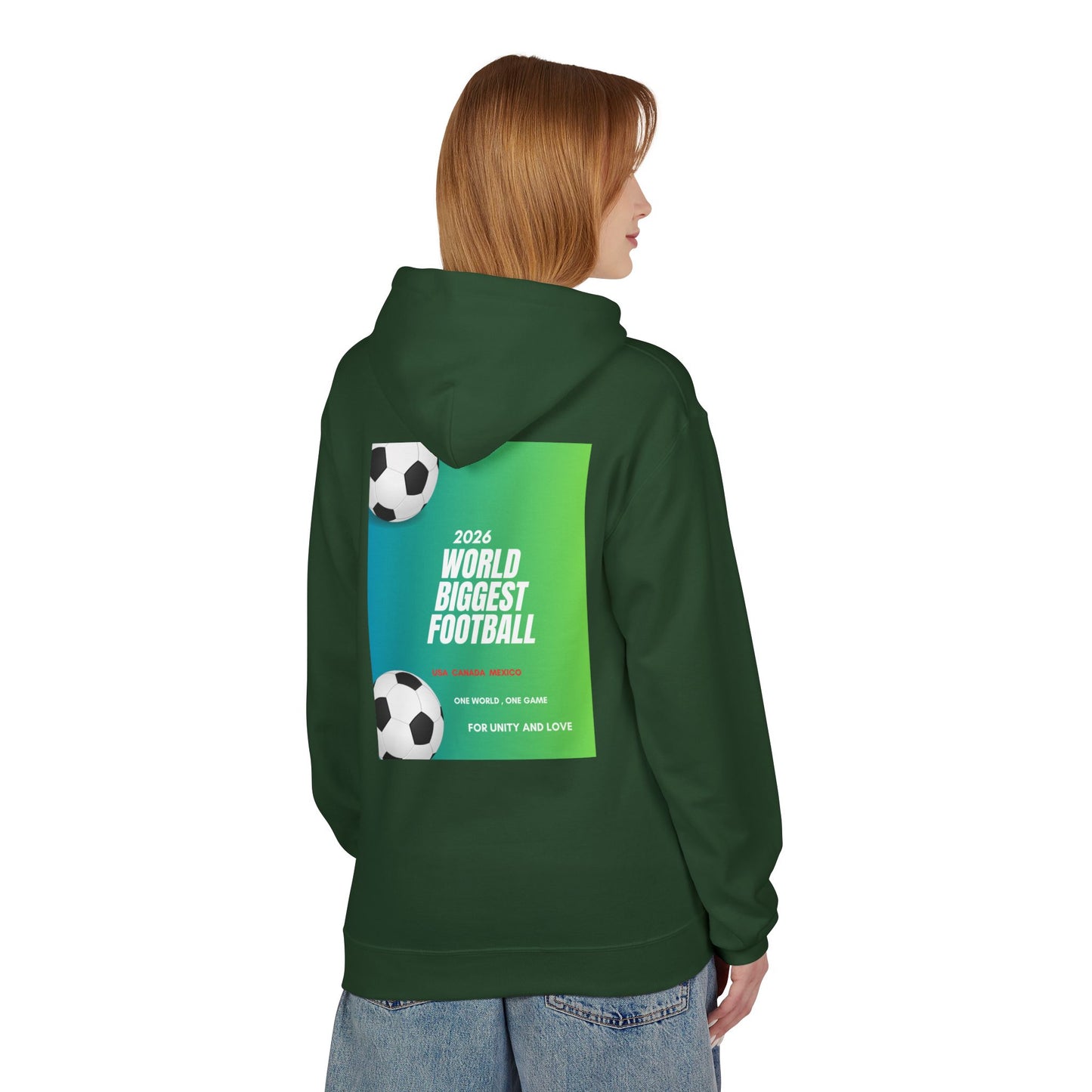 World Biggest Football 2026 Hoodie – Soccer Event Poster Design