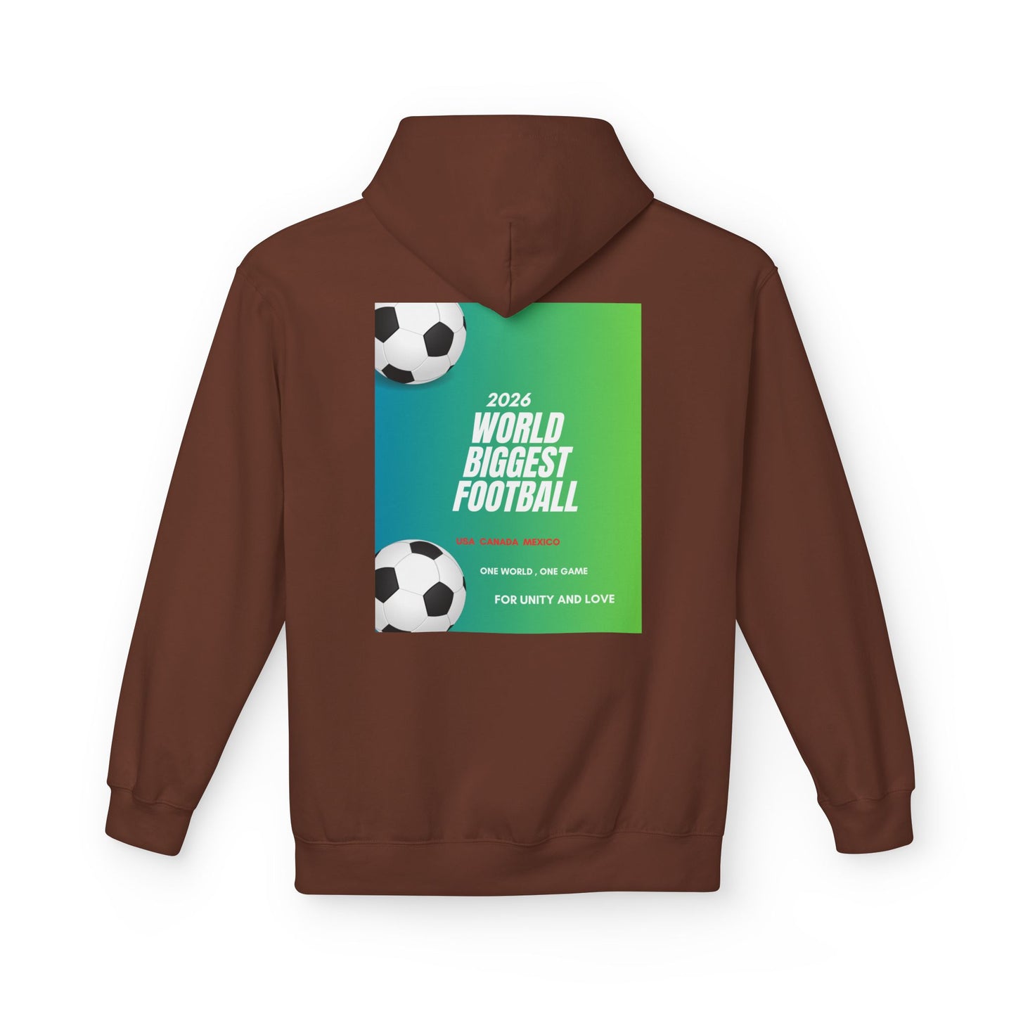 World Biggest Football 2026 Hoodie – Soccer Event Poster Design