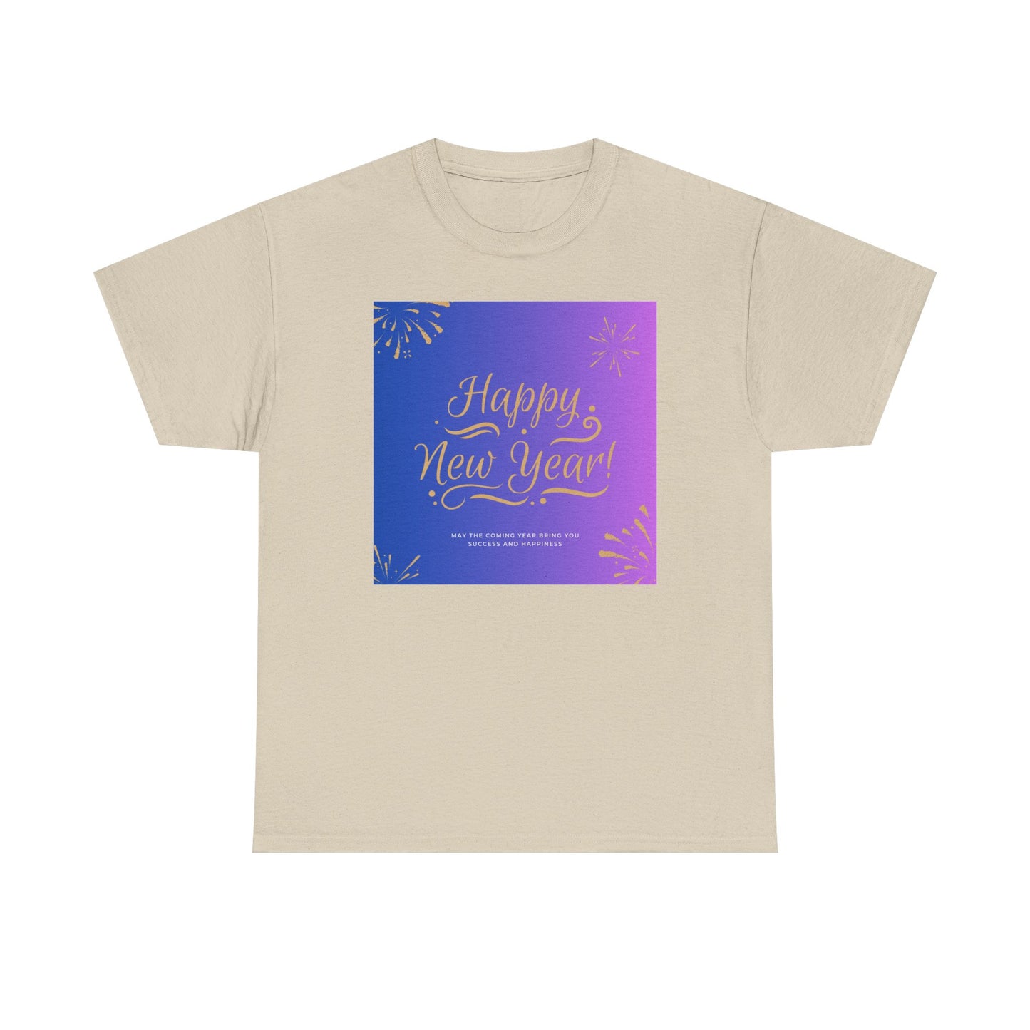 Happy New Year Tee — Festive Gradient Fireworks Holiday T‑Shirt